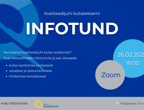 Kvaliteedijuhi kutseeksami infotund