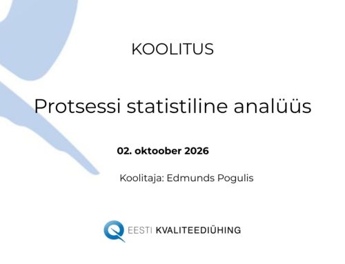 Protsessi statistilise analüüsi koolitus